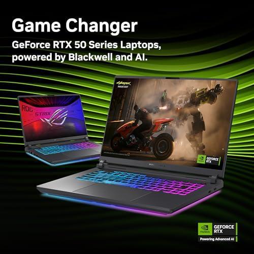 ASUS ROG Strix G16 (2025) Gaming Laptop, 16” FHD+ 16:10 165Hz/3ms Display, NVIDIA® GeForce RTX™ 5070 Laptop GPU, Intel® Core™ i9 Processor 14900HX, 32GB DDR5-5600, 1TB SSD, Wi-Fi 7, Win11 Home