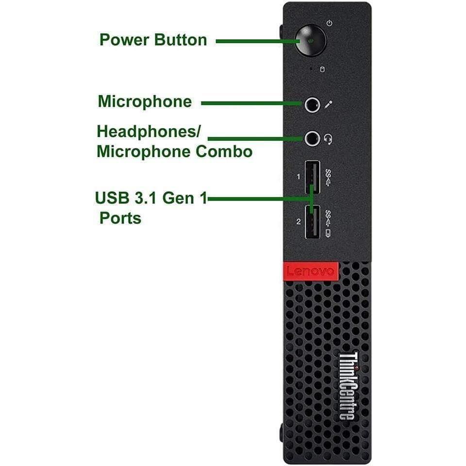 Lenovo ThinkCentre M910Q Tiny Desktop Computer, Intel Core i7-6700T Upto 3.6GHz, 32GB RAM, 1TB NVMe SSD, 4K 3-Monitor Support DisplayPort, HDMI, AC Wi-Fi, Bluetooth - Windows 10 Pro (Renewed)