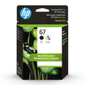 HP 67 Black/Tri-color Ink Cartridges for HP Printers | Works with Printer Series: DeskJet 1255, 2700, 4100; ENVY 6000, 6400 | Eligible for Instant Ink | 3YP29AN