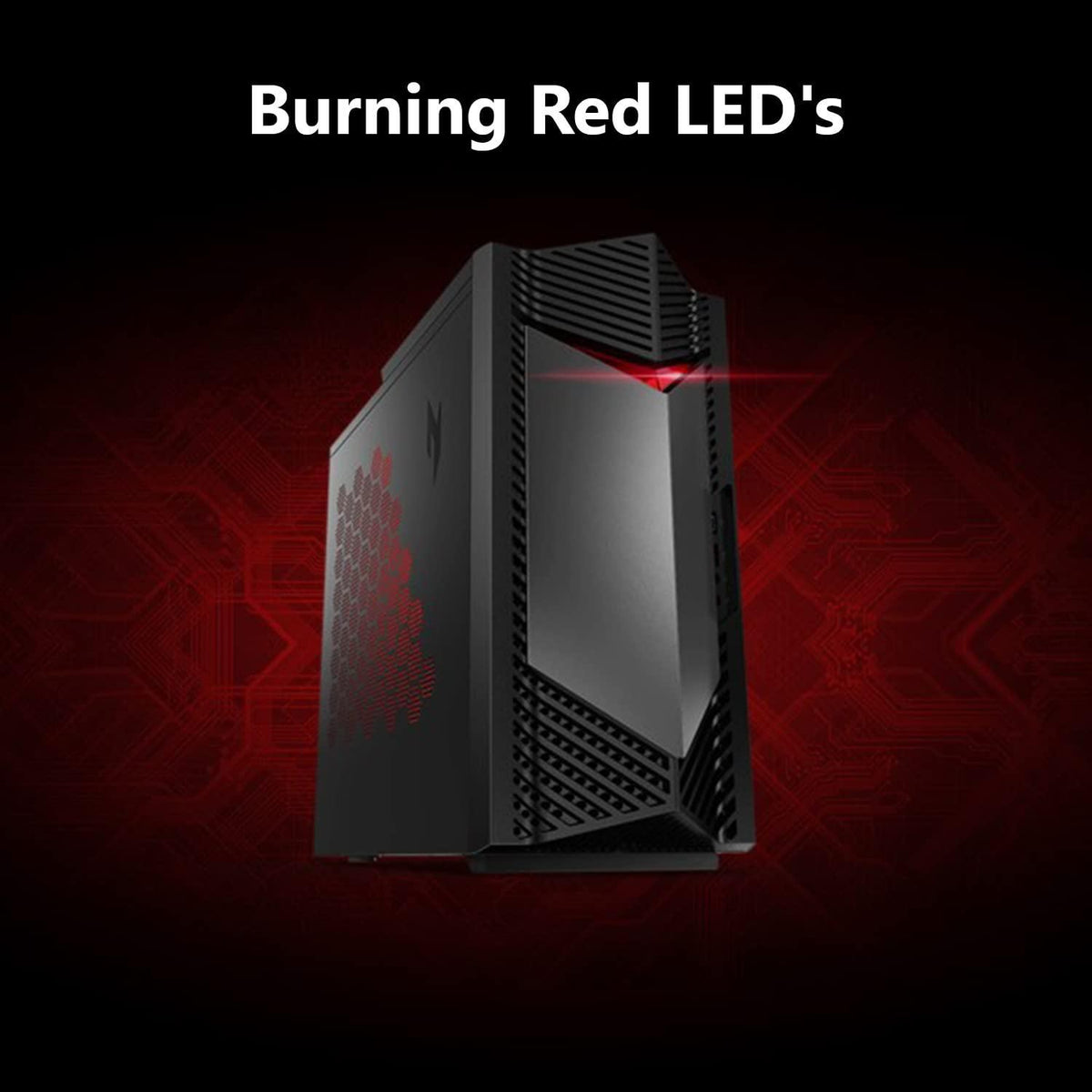 Acer Nitro 50 N50-656-UR15 Gaming Desktop | Intel Core i5-14400F 10-Core Processor | NVIDIA GeForce RTX 4060 | 16GB DDR5 5600MHz | 1TB PCIe Gen 4 SSD | Intel Wi-Fi 6E AX211 | Windows 11 Home