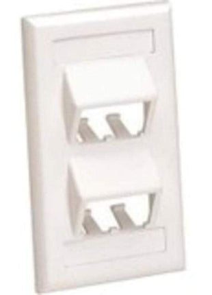 Panduit CFPSL4WHY 1-Gang 4-Port Faceplate, White