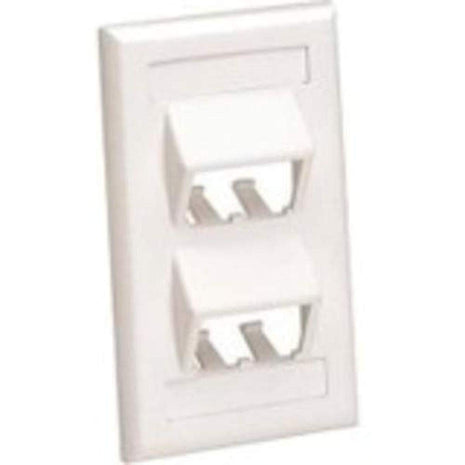 Panduit CFPSL4WHY 1-Gang 4-Port Faceplate, White