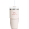 Stanley Quencher H2.0 Tumbler with Straw 14 oz | Flowstate 3-Position Lid | Cup Holder Compatible for Travel | Insulated Stainless Steel Cup | BPA-Free | Rose Quartz 2.0