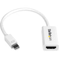 StarTech.com Mini DisplayPort to HDMI Adapter - Active mDP to HDMI Video Converter - 4K 30Hz - Mini DP or 1/2 Mac/PC to HDMI Monitor/TV/Display - mDP 1.2 to HDMI Adapter Dongle - White (MDP2HD4KSW)