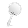 Macaki Hand Mirror, Double-Sided 1X/5X Magnifying Mirror with Handle, Acrylic, 8.3