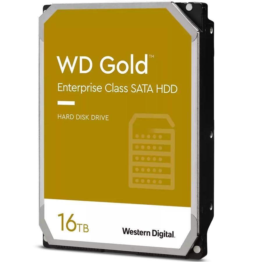 Western Digital 16TB WD Gold Enterprise Class Internal Hard Drive - 7200 RPM Class, SATA 6 Gb/s, 512 MB Cache, 3.5" - WD161KRYZ