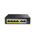 Netis P106C 4 POE+2 Uplink 100M Standard Fast Ethernet POE/POE+ Switch with Plug and Play | IEEE 802.3at/af Compliant Powered Devices (PDs) with Auto MDI/MDIX Function | POE Budget 65W