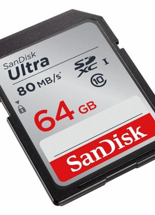 SanDisk Ultra 64GB Class 10 SDXC UHS-I Memory Card up to 80MB/s (SDSDUNC-064G-GN6IN)
