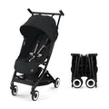 Cybex Libelle 2 Travel pockit Baby Stroller - Lightweight Carry-On Travel Stroller for Airplane with One-Hand Recline, Compatible with CYBEX Car Seats, Magic Black