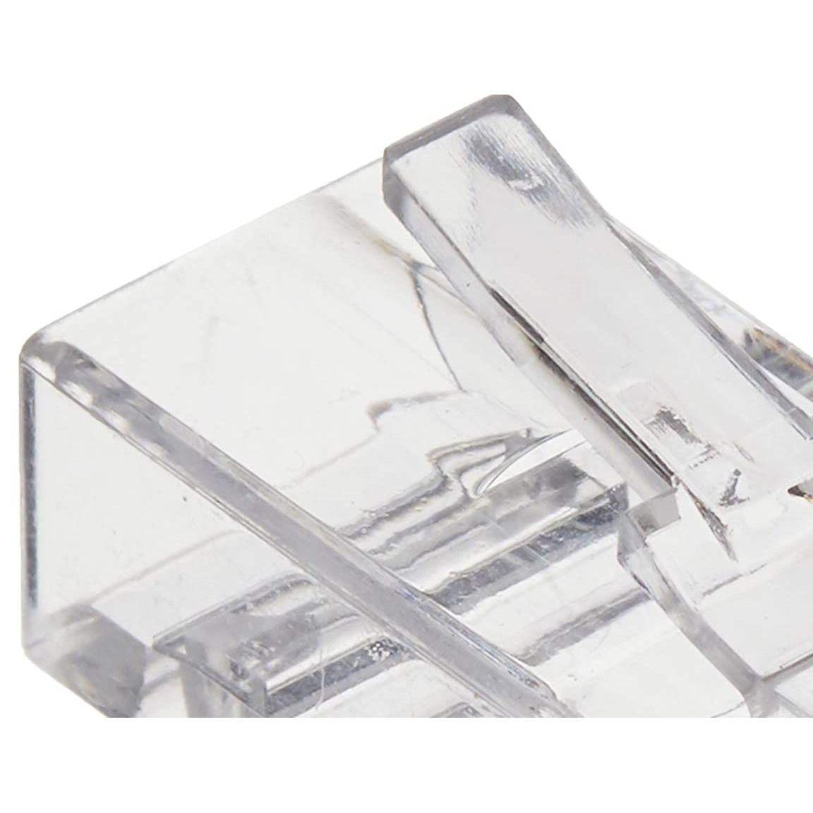 StarTech.com Cat 6 RJ45 Modular Plug for Solid Wire - 50 Pack (CRJ45C6SOL50),Clear