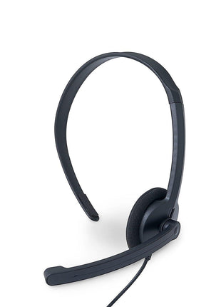 Verbatim Mono 3.5mm Wired Headset with Microphone and in-Line Remote, Black | 3.5mm mono headset with rotatable microphone and in-line remote for calls, conferencing and office use