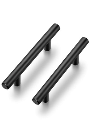 Ravinte 30 Pack | 5 Inch Cabinet Pulls Matte Black Stainless Steel Kitchen Drawer Pulls Cabinet Handles 5 InchLength, 3 Inch Hole Center