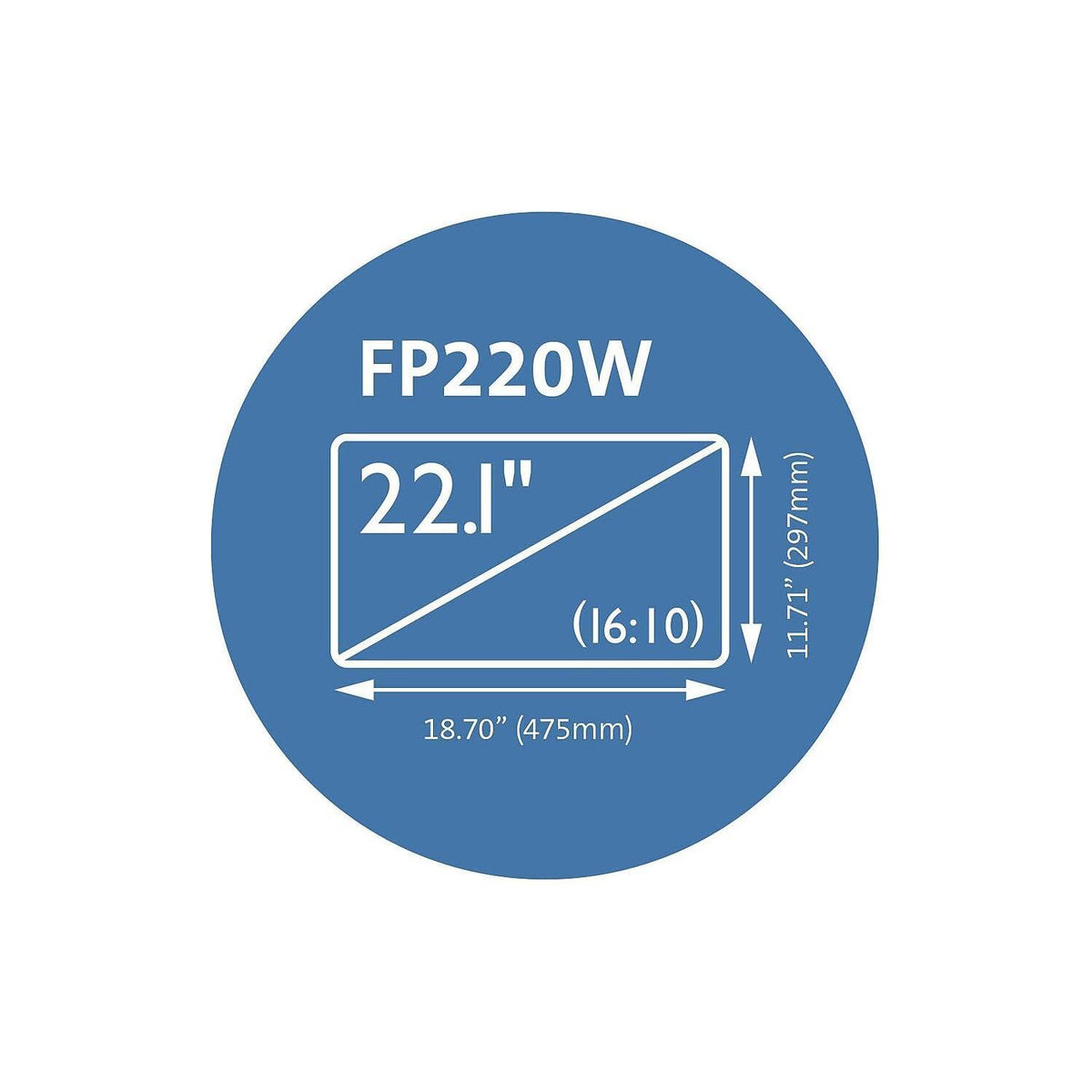 Kensington FP220W Privacy Screen for 22-Inch 16:10 Aspect Ratio Widescreen Monitors (K55786WW)