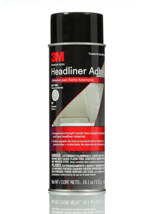 3M Headliner & Fabric Adhesive, 18.1 oz., Exceptional Strength Bonds Heavyweight Automotive Fabrics to Metal Surfaces, For Bonding Headlines, Carpet, Foam and Others, Quick & Easy Application (38808)