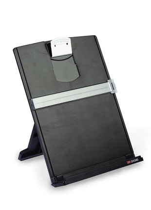 DH340MB 3M Fold-Flat Freestanding Desktop Copyholder, Plastic, 150 Sheet Capacity, Black