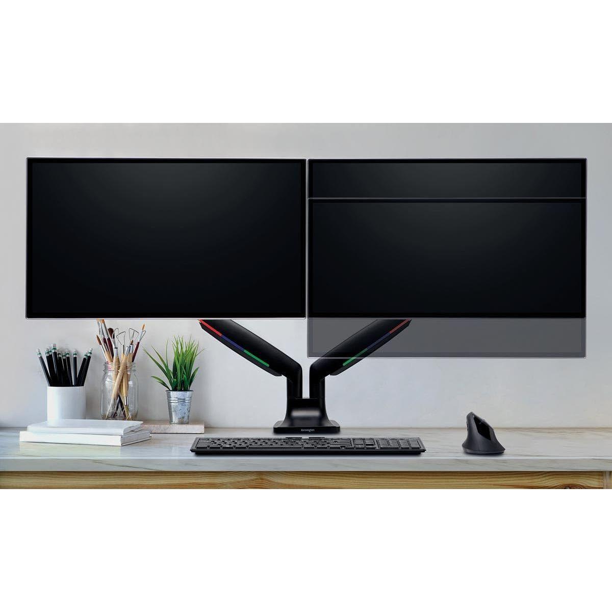 Kensington SmartFit One-Touch Height Adjustable Dual Monitor Arm - Black (K59601WW)