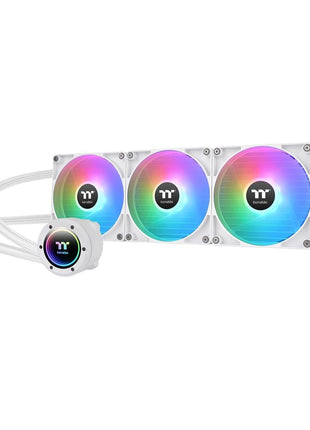 Thermaltake TH420 V2 ARGB Sync/AlO Liquid Cooler/Fan 140mm*3/PWM 500~1800 RPM/Mirror Waterblock/MB ARGB Sync Control/White, CL-W378-PL14SW-A