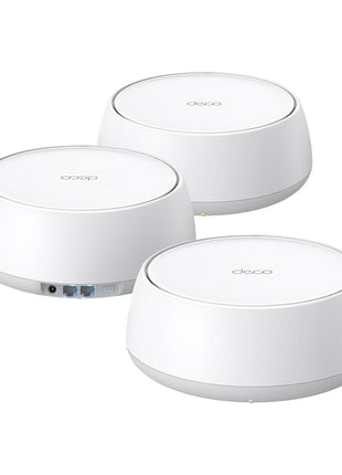 TP-Link Deco 7 BE25 Dual-Band BE5000 WiFi 7 Mesh Wi-Fi System | 4-Stream 5 Gbps, 240 Mhz | Covers up to 6,600 Sq.Ft | 2X 2.5G Ports Wired Backhaul | VPN,MLO, AI-Roaming, HomeShield, 3-Pack