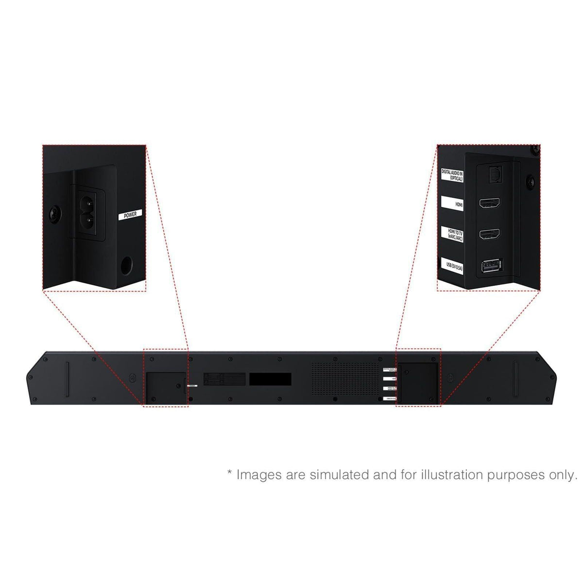 Samsung Q-Series Soundbar HW Q600F 3.1.2 ch Subwoofer (2025 Model) SpaceFit Sound Pro, Q-Symphony, Adaptive Sound