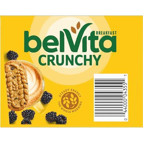 belVita Blueberry Breakfast Biscuits, Value Pack, School Snacks, 12 Packs (4 Biscuits Per Pack)