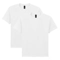 Gildan Unisex Child Youth Heavy Cotton T-shirt, Style G5000b, 2-pack, White, Large US