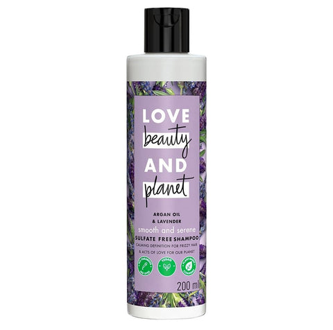 Love Beauty & Planet Argan Oil and Lavender Sulfate Free Smooth and Serene Shampoo 200ml