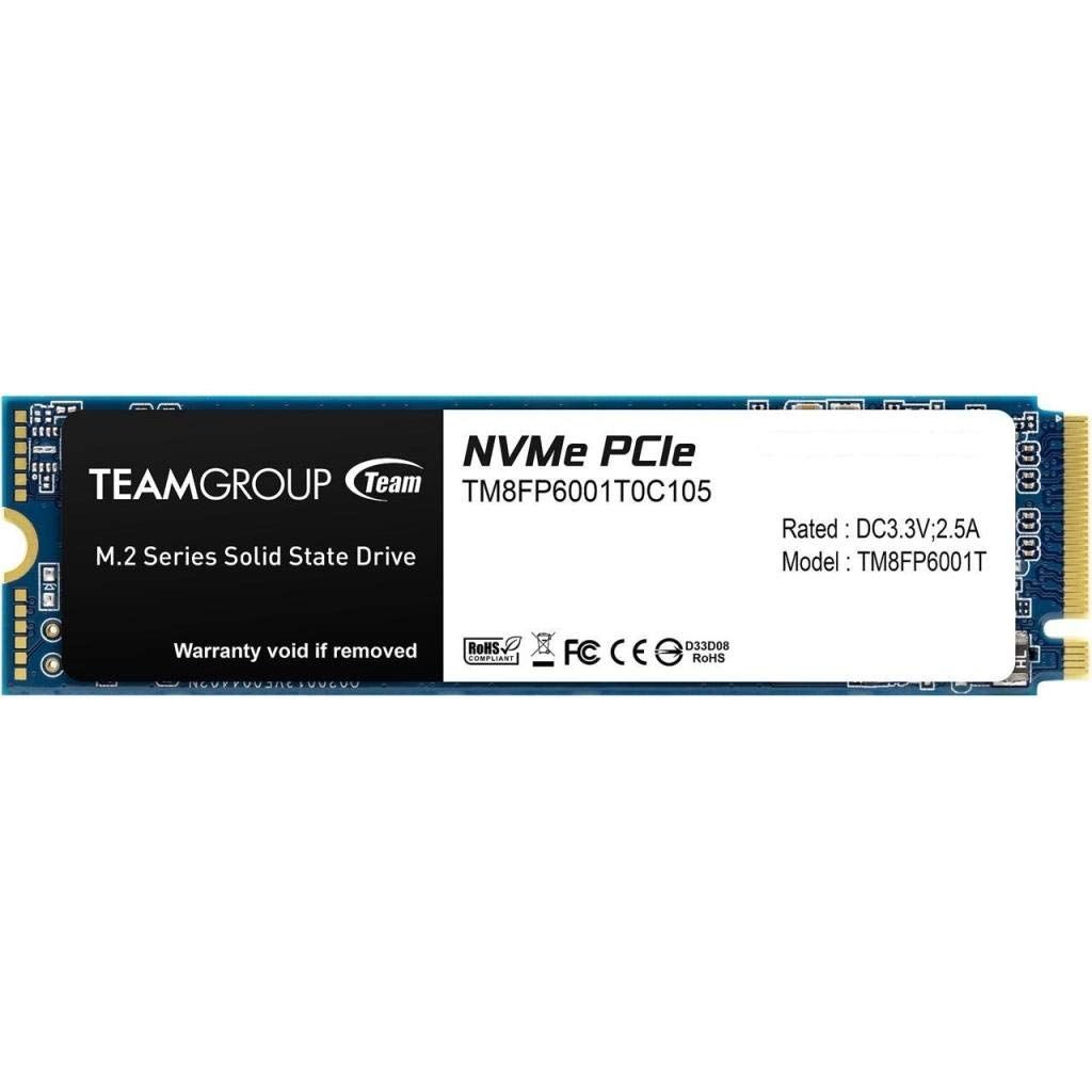 TEAMGROUP NVMe PCIe M.2 2280 Solid State Drive SSD (1TB, Gen3x4 Read 1,800MB/s)