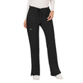 Cherokee WW Revolution Women's Mid Rise Straight Leg Pull-on Pant,D3Pewter,Medium Black