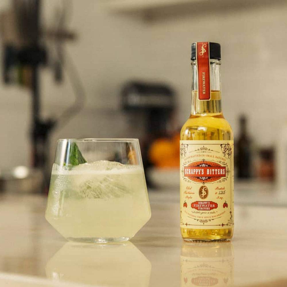 Scrappy's Bitters - Fire Tincture, 5 oz - Organic Ingredients, Finest Herbs & Zests, No Extracts, Artificial Flavors, Chemicals or Dyes. Made in the USA!