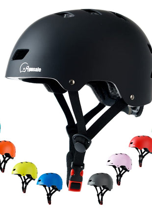 Bike Skateboard Helmet, 3 Sizes for Adult Youth Kids Women Men Boys Girls | Multi-Sport Certified Helmet for Scooter Bicycle Skate, Adjustable Lightweight Ventilated Helmet