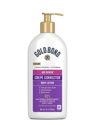 Gold Bond Age Renew Crepe Corrector Body Lotion, Replenishing & Smoothing Formula, Gold Bond Crepe Corrector Body Lotion, 14 oz