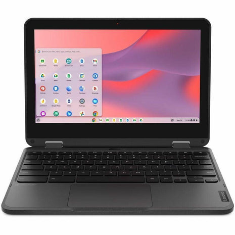 Lenovo 500e Chromebook Gen 4s 83L40000US 11.6 inch Touchscreen Convertible 2 in 1 Chromebook - HD - Intel N-Series N100-4 GB - 64 GB Flash Memory - English Keyboard - Gray