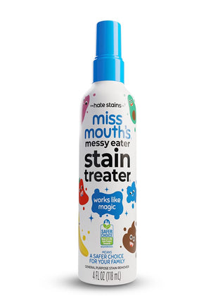 Miss Mouth's Messy Eater Stain Treater Spray, Laundry Stain Remover, 4 Oz | Newborn & Baby Essentials; Cleans Off Food, Grease, Coffee; Use on Laundry, Underwear, Fabric