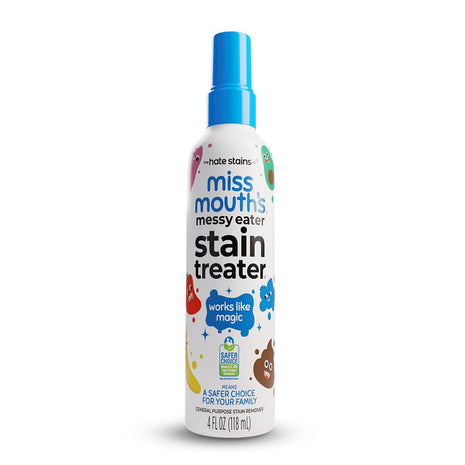 Miss Mouth's Messy Eater Stain Treater Spray, Laundry Stain Remover, 4 Oz | Newborn & Baby Essentials; Cleans Off Food, Grease, Coffee; Use on Laundry, Underwear, Fabric