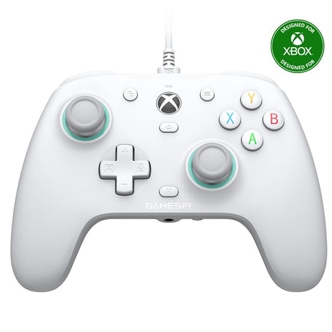 GameSir G7 SE Wired Controller for Xbox Series X|S, Xbox One & Windows 10/11, Plug and Play Gaming Gamepad with Hall Effect Joysticks/Hall Trigger, 3.5mm Audio Jack (White)