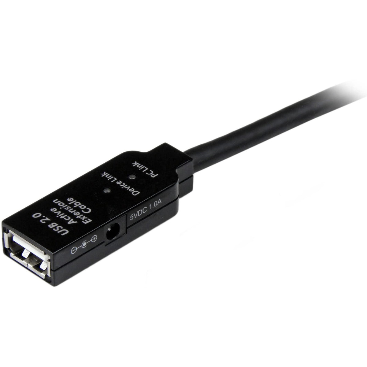 StarTech.com 10m USB 2.0 Active Extension Cable M/F - 10 meter USB 2.0 Repeater / Extender Cable USB A (M) to USB A (F) 10 m Black - 3 ft, TAA (USB2AAEXT10M)