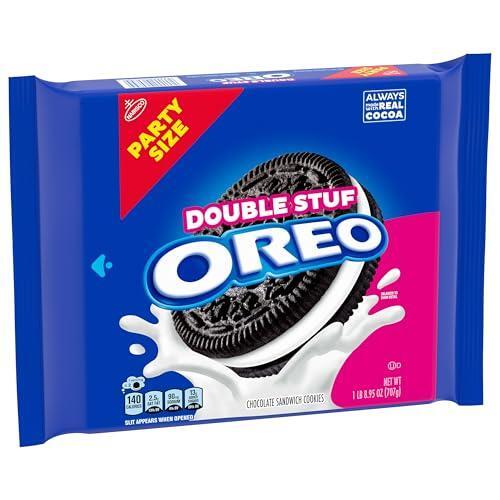OREO Double Stuf Chocolate Sandwich Cookies, Party Size, 24.95 oz