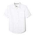 French Toast Boys' Short Sleeve Classic Poplin Dress Shirt (Standard & Husky), White, 10