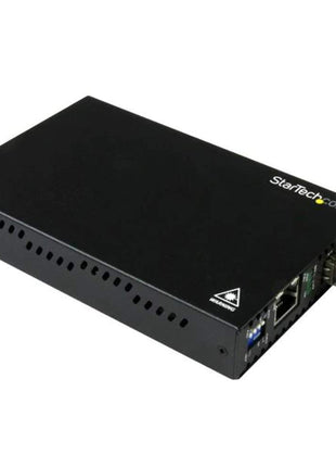 StarTech.com Singlemode (SM) LC Fiber Media Converter for 1Gbe Network - 20km - Gigabit Ethernet - 1310nm - with SFP Transceiver, TAA (ET91000SM20)