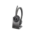 Plantronics Voyager 4320 UC Bluetooth On Ear Computer Headset, Black and Gray (218479-01)