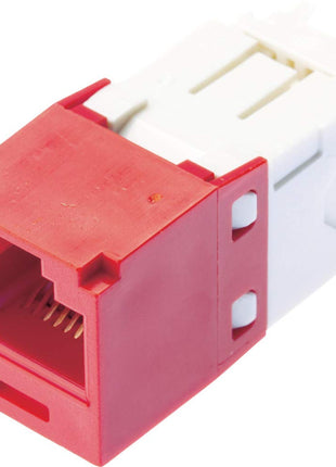 Panduit CJ688TGRD Category-6 8-Wire TG-Style Jack Module, Red