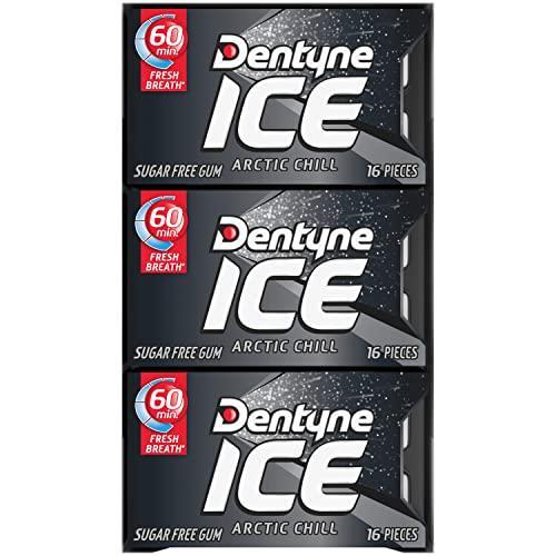 Dentyne Ice Arctic Chill Sugar-Free Chewing Gum, 9 Packs of 16 Pieces (144 Total Pieces)