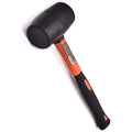 Edward Tools Rubber Mallet Hammer 16 oz - Durable Eco-friendly Rubber Hammer Head for Camping, Flooring, Tent Stakes, Woodworking, Soft Blow Tasks without Damage - Ergonomic Grip Handle