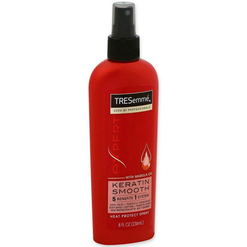 Tresemme Keratin Smooth Heat Protection Spray For Hair, Hair Styling Spray With Marula Oil For Anti Frizzy, Shiny & Soft Hair, 236ml