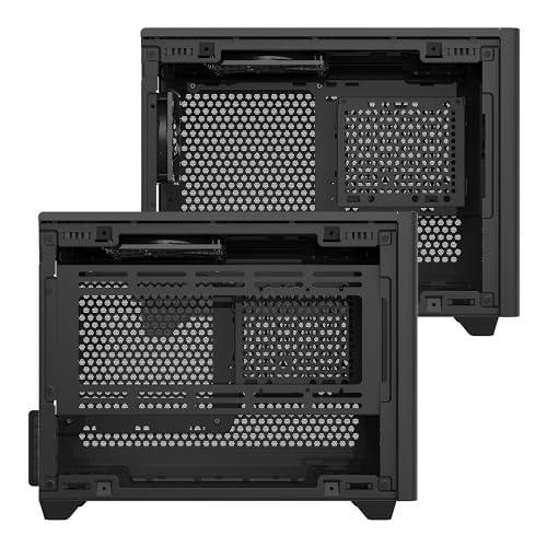 Cooler Master NR200 Mini-ITX PC Case, 330mm Horizontal Triple-Slot Mount GPU, 240mm|280mm AIO, SFX PSU 130mm, Compatible RX 7900 XTX|4080 Super, Vented Panels, DIY
