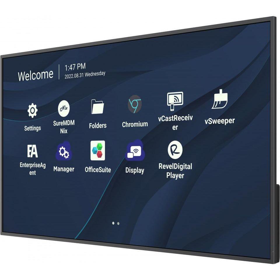 ViewSonic CDE9830 98" 4K UHD Wireless Presentation Display 24/7 Commercial Display with Portrait Landscape, USB C, Wifi/BT Slot, RJ45 and RS232
