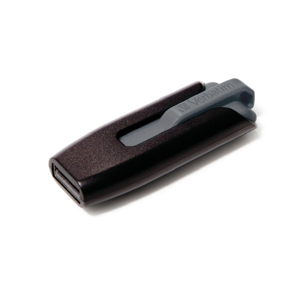 Verbatim 8GB USB 3.0 Store 'n' Go V3 Flash Drive - Cap-Less & PC / Mac Compatible - Gray