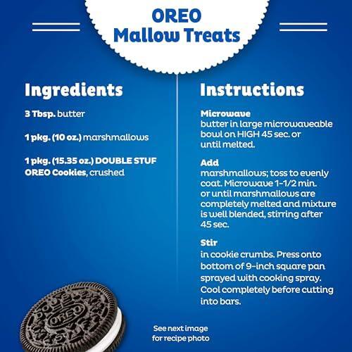 OREO Double Stuf Chocolate Sandwich Cookies, Family Size, 3 Packs