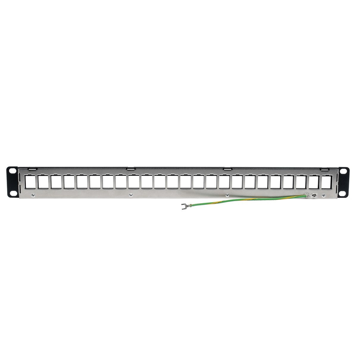 Tripp Lite 24Port Shielded Blank Patch Panel RJ45 USB HDMI Cat5/6 1URM TAA (N062-024-KJ-SH) , Black