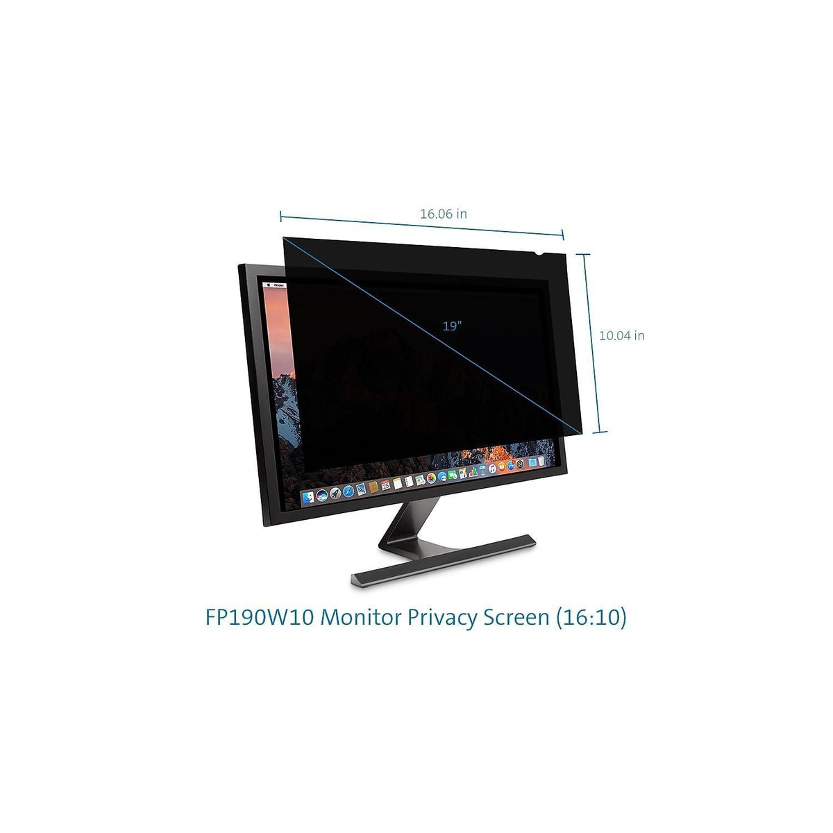 Kensington FP190W10 Privacy Screen for 19.0" Widescreen 16: 10 Monitors (K52119WW)